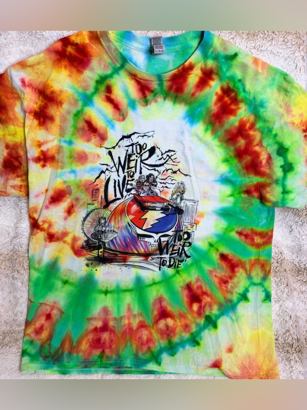 Dead & Company Sphere & Loathing hand made T shirt.